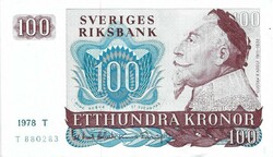 100 kronor 1978 Svédország gyönyörű