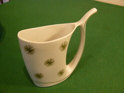 Czech porcelain milk jug with gilded edges