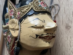 Antik indonéz báb herceg Jáva jakartai batik jelmezes marionett