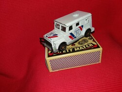Old French-made majorette bank security armored car minibus metal minicar according to pictures