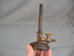 Antique school teaching tool calderonian gas burner bunsen burner experimental teaching tool 100 year old bunsen burner