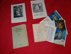 Régi imafüzetek elmélkedések tanulmány a Torinói lepelről + ajándék naptárakkal EGYBEN képek szerint
