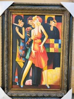 Art deco painting - dancing couples