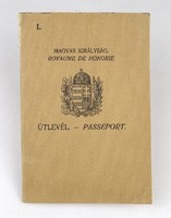 1O533 Magyar Királyság útlevél 1930