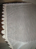 Beautiful hand crocheted lace vintage & provence style tall curtains