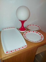 Alföldi sundae tray and plates