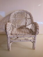 Armchair - 32 x 25 cm - cane - extremely strong - retro - Austrian - perfect