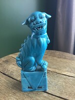Régi kínai Foo kutya porcelán szobor