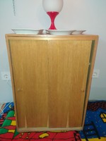 Retro small wardrobe with sliding doors, chest of drawers
