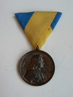 Horthy Bronze Highland Memorial Medal 1938, original bronze award, on mismatched ribbon