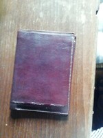 Leather briefcase and card holder.