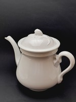 Antique white porcelain teapot