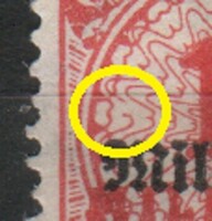 Misprints, curiosities 1270 (reich) mi 327 a p ht 4.00 euro falcos