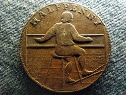 England rochdale 1/2 penny token 1791 (id60703)