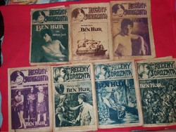 Antik lewis wallace: ben hur sequel novel newspaper format 7 pieces in one tolnai according to pictures
