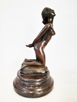 Miguel fernando lopez: bronze nude on a marble plinth