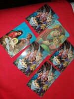 Retro 1995 -2000 religious themed card calendar 6 pieces in one according to the pictures
