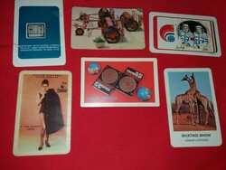 1967 -1983 Bertalan Farkas and other card calendars 6 pieces together as shown in the pictures
