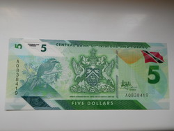 Trinidad & Tobago 5 dollár 2020 UNC Polymer