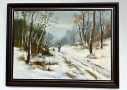 Reinhardt István Erdei út 50x70cm + keret