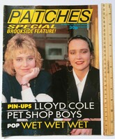 Patches magazine 88/5/20 pet shop boys + lloyd cole posters brookside wet wet wet