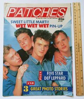 Patches magazine 87/12/4 wet wet wet + def leppard posters five star