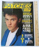 Patches magazine 86/4/26 paul young + a-ha posters muriel gray mummy calls