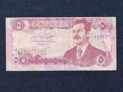 Irak Saddam Hussein 5 Dínár bankjegy 1992  (id80439)