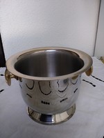 Stainless steel base ice bucket, champagne cooler
