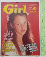 Girl magazine 83/9/24 michael jackson poster + carling bassett kid creole jennifer beals rod stewart