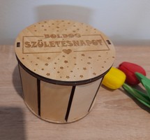 Wooden candy holder gift box