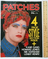 Patches magazine 85/2/23 kane gang + nik kershaw + howard jones posters lenny henry rockies