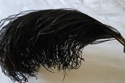 Exclusive hair ornament hair - hat ornament 2 pieces of applied ostrich ostrich feather