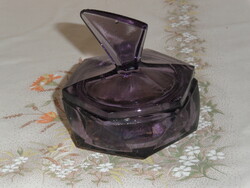 Purple glass box, bonbonnier, jewelry holder
