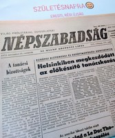 1963 October 29 / people's freedom / birthday :-) original, old newspaper no.: 25179