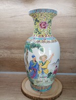 Kínai váza 46cm-kézel festett