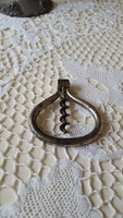 Antique wrought iron folding corkscrew