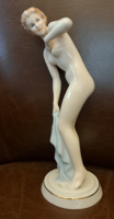 Elly strobach female nude porcelain statue, flawless