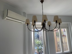 Modern chandelier with classic lines.