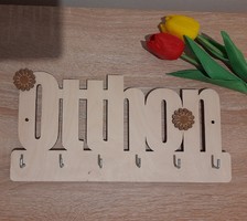 Wall key holder with flowers