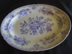 Antique Large Hand-painted Majolica Centerpiece, Serving Dish from 1890-1930s