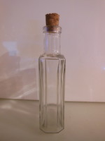 Bottle - flat glass - 13 x 6 x 3 cm - old - Austrian - flawless
