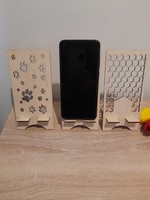Wooden phone holder