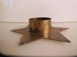 Candle holder - copper - old - 12 cm - perfect
