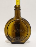 "Zwack J. és Társai Unicum Budapest" olajzöld laposüveg (2778)