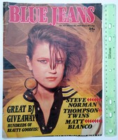 Blue jeans magazine 85/3/23 thompson twins poster steve norman matt bianco alison moyet