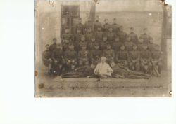 Old military photo artillery tableau