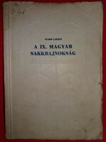 1954 László Szabó: the ix. Hungarian chess championship sports magazine and book publisher