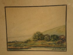 Olvashatatlan jelzés, 1927-ből : Folyópart