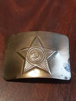 Russian belt buckle made of copper